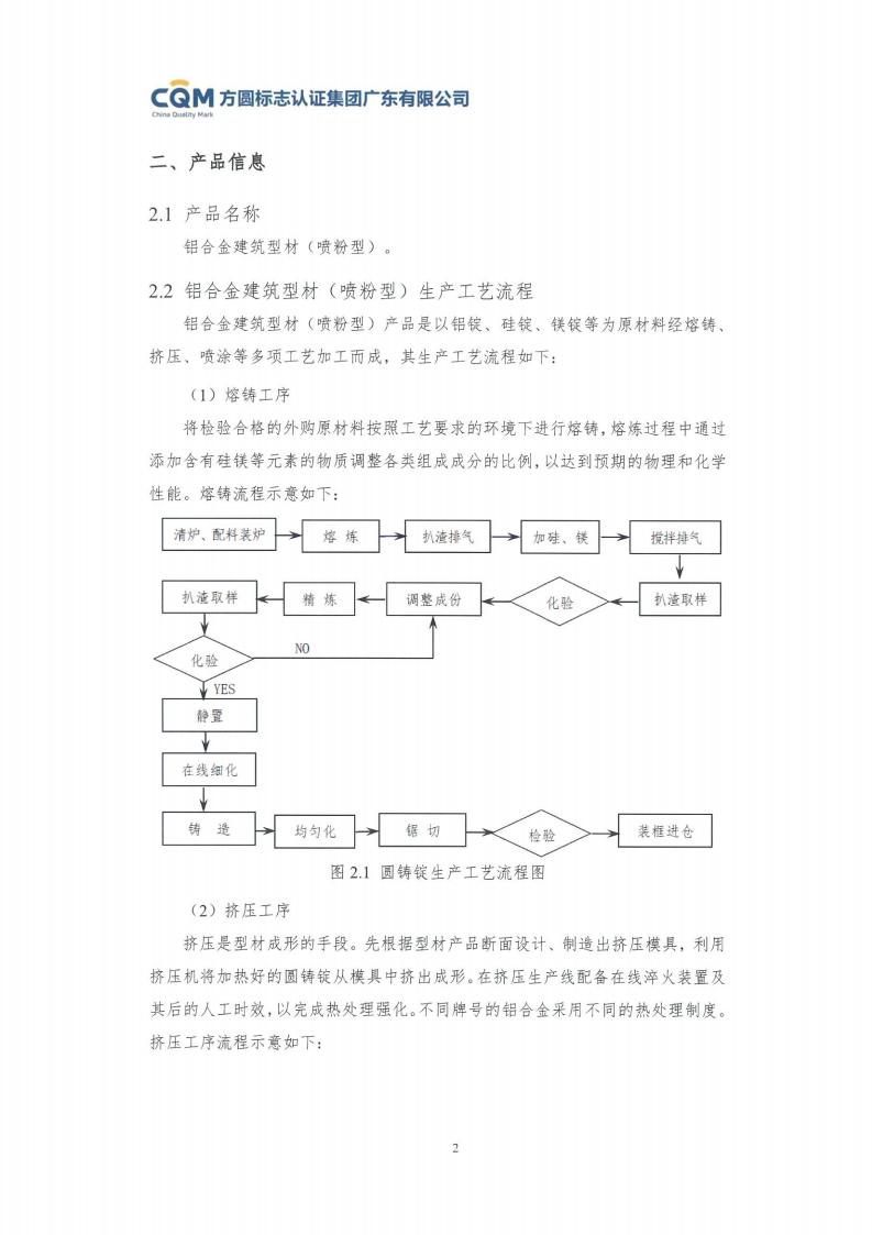 11鋁合金建筑型材（噴粉型）產(chǎn)品Ⅲ型環(huán)境聲明評價(jià)報告-方圓蓋章(圖8)